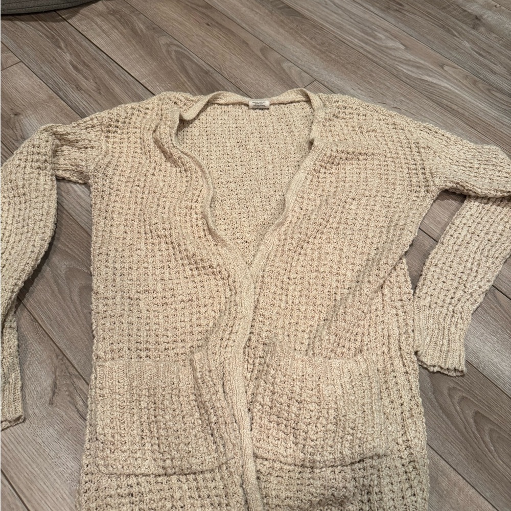 Full Tilt Beige Knit Cardigan